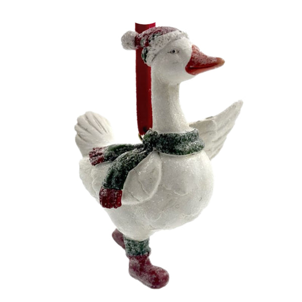 Assorted Goose In Winter Wear Ornament, INDIVIDUALLY SOLD