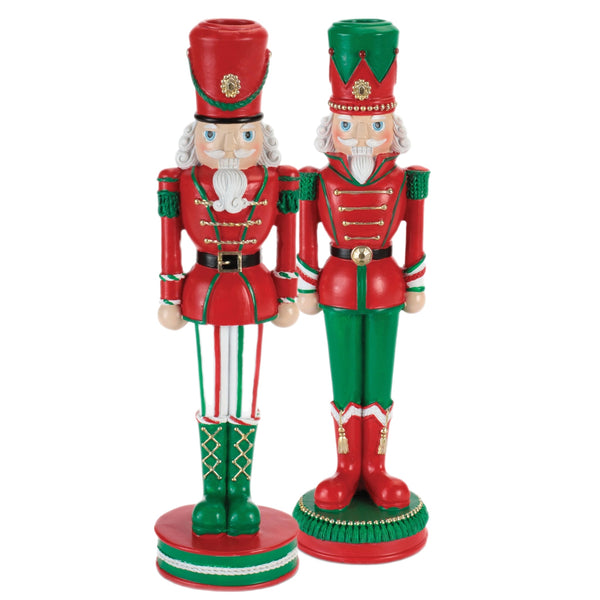 Assorted Nutcracker Taper Candle Holder, INDIVIDUALLY SOLD