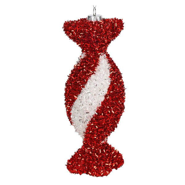 Assorted Red & White Swirl Candy Ornament, INDIVIDUALLY SOLD