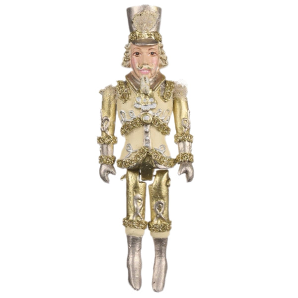 Assorted Gold & Silver Nutcracker Dangle Ornament, INDIVIDUALLY SOLD