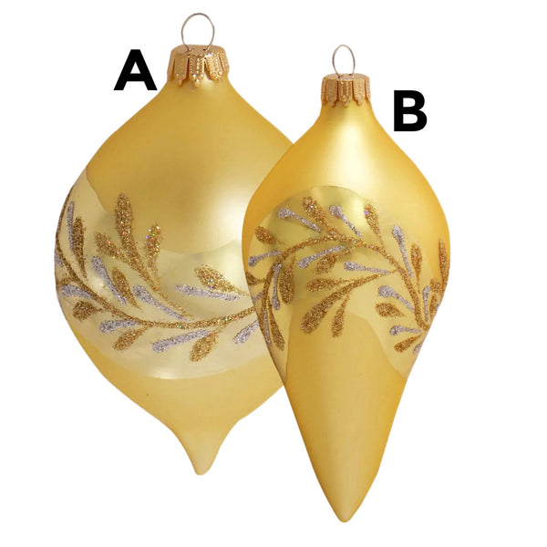 Assorted Gold Leaf Design Ball, INDIVIDUALLY SOLD