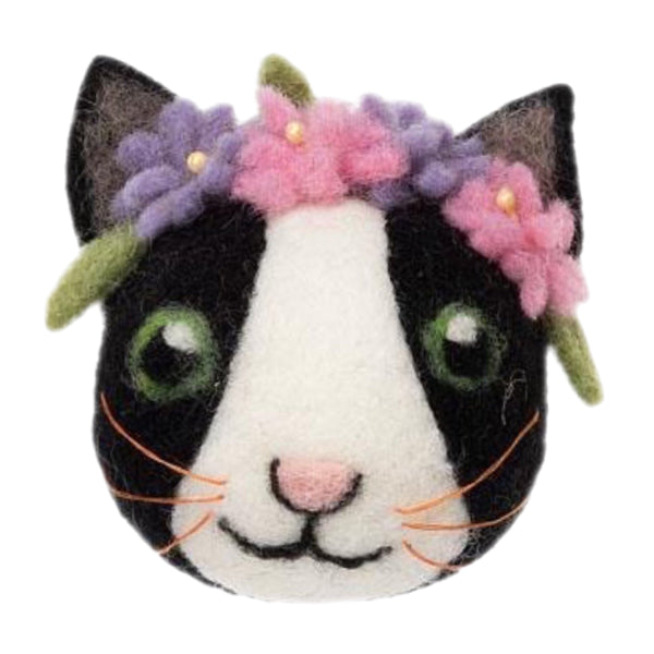 Assorted Cat Face Ornament, INDIVIDUALLY SOLD