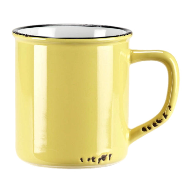 Assorted Yellow Enamel Mugs, INDIVIDUALLY SOLD