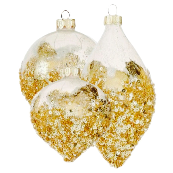 Assorted Gold Glitter Ball, INDIVIDUALLY SOLD