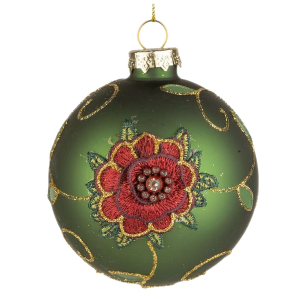 Assorted Flower Embroidered Ball, INDIVIDUALLY SOLD