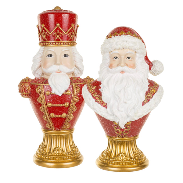 Assorted Red & Gold Bust Figurine, INDIVIDUALLY SOLD