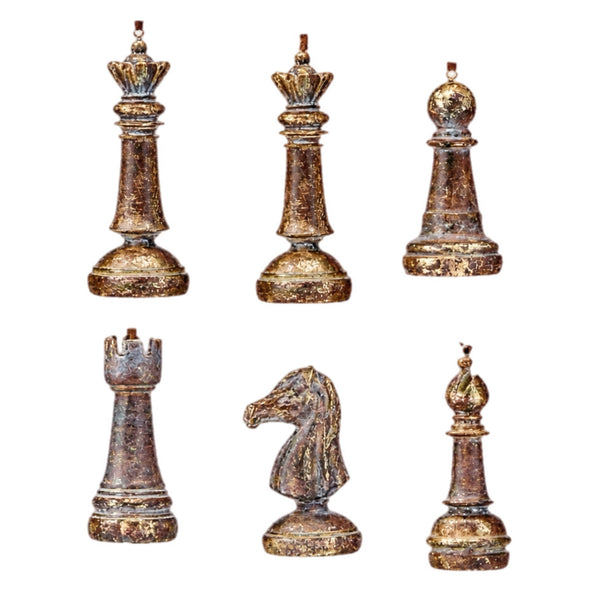 Assorted Chess Piece Ornament, INDIVIDUALLY SOLD