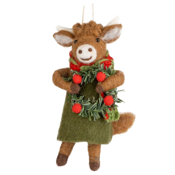 Assorted Cow Ornament, INDIVIDUALLY SOLD