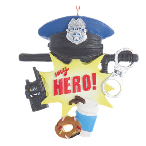 Assorted Police Ornament, INDIVIDUALLY SOLD