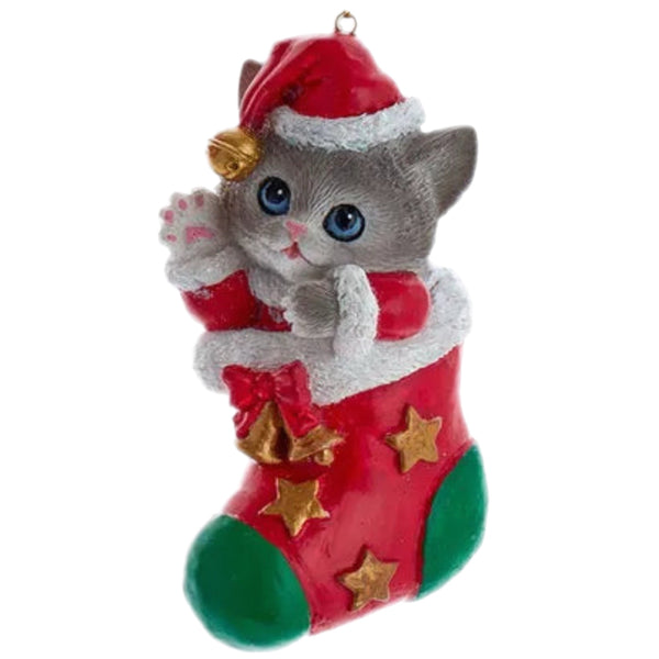 Assorted Christmas Cat Ornament, INDIVIDUALLY SOLD