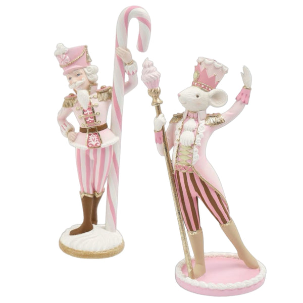 Assorted Pink Nutcracker Suit Figurine, INDIVIDUALLY SOLD