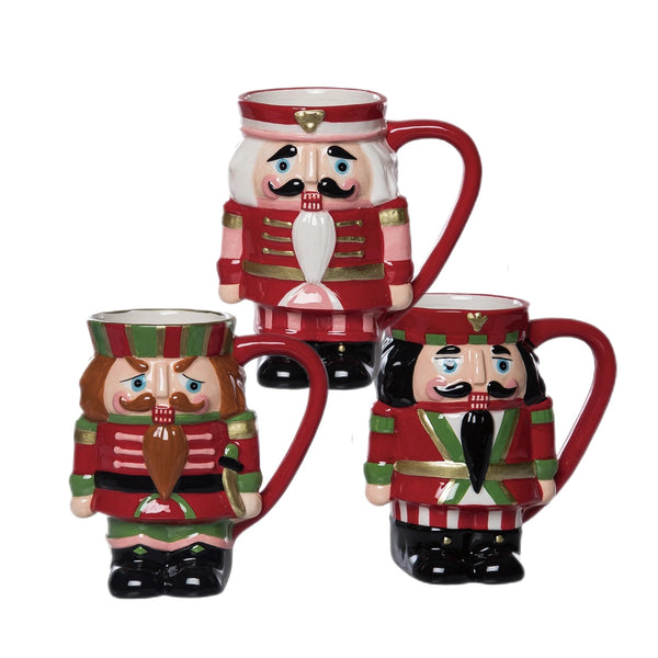 Assorted Nutcracker Mug, INDIVIDUALLY SOLD