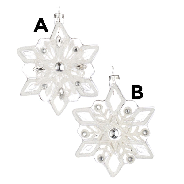 Assorted Snowflake Ornament, INDIVIDUALLY SOLD
