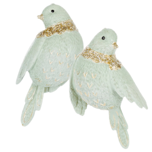 Assorted Bird In Gold Scarf Ornament, INDIVIDUALLY SOLD