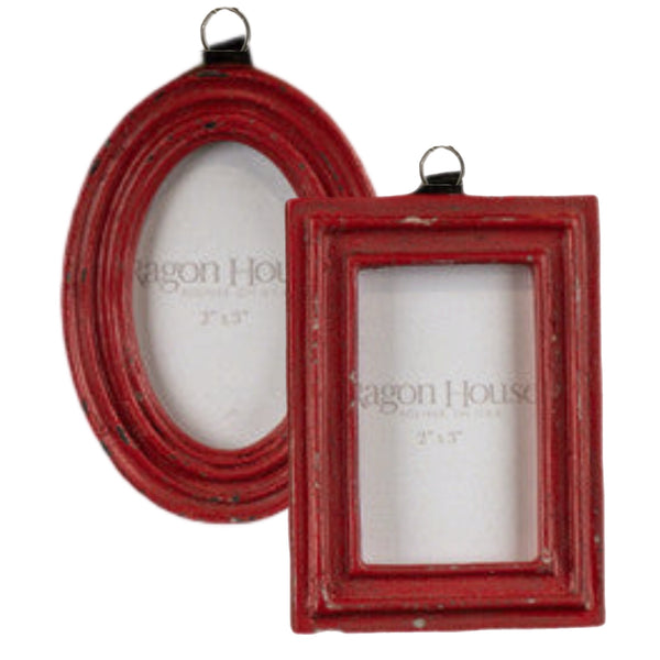 Assorted Red Photo Frame Ornament, INDIVIDUALLY SOLD