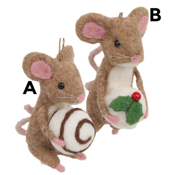 Assorted Mouse With Baked Goods Ornament, INDIVIDUALLY SOLD