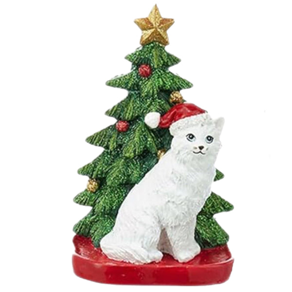 Assorted Cat With Tree Ornament, INDIVIDUALY SOLD
