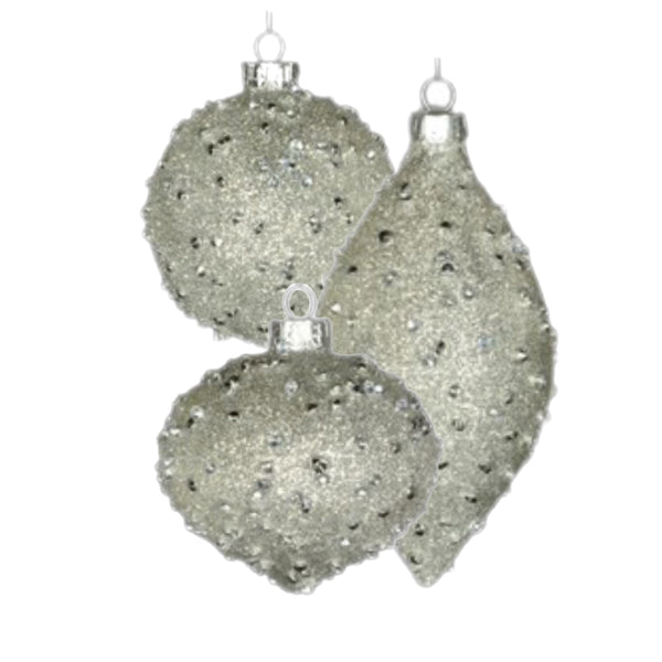 Assorted White Beaded Ball, INDIVIDUALLY SOLD