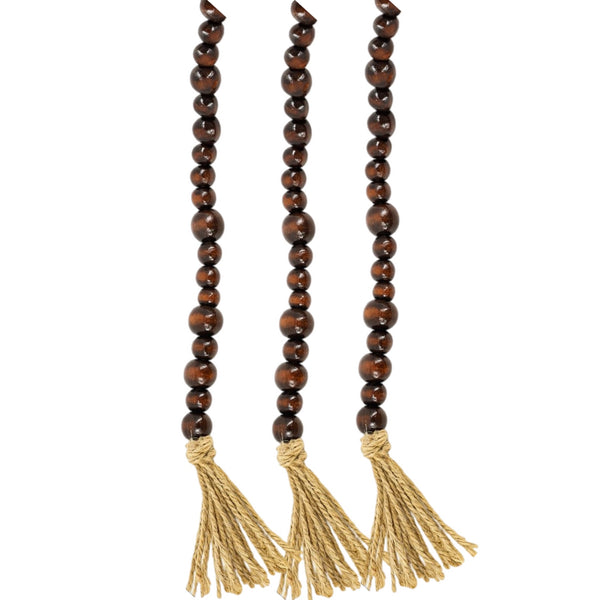 Assorted 5' Wooden Beads Beaded Garland, INDIVIDUALLY SOLD