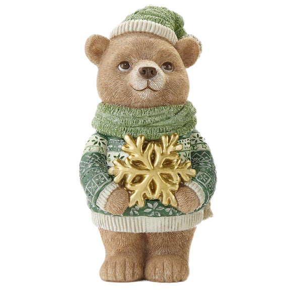 Assorted Bear In Green Sweater Figurine, INDIVIDUALLY SOLD