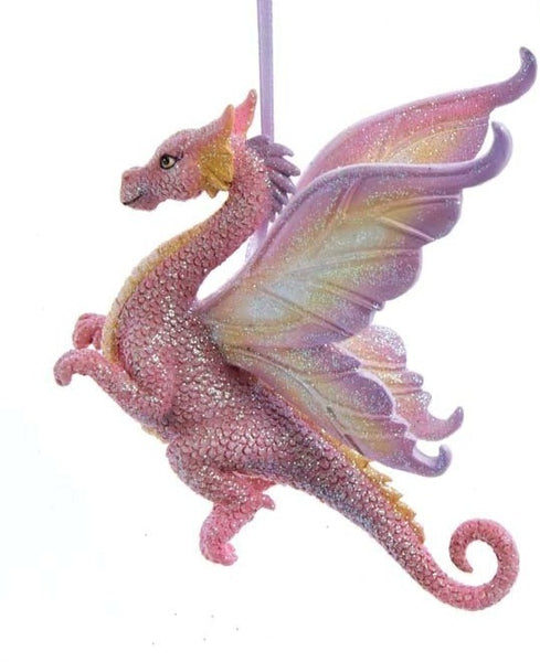 Pink Dragon Ornament