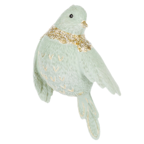 Assorted Bird In Gold Scarf Ornament, INDIVIDUALLY SOLD