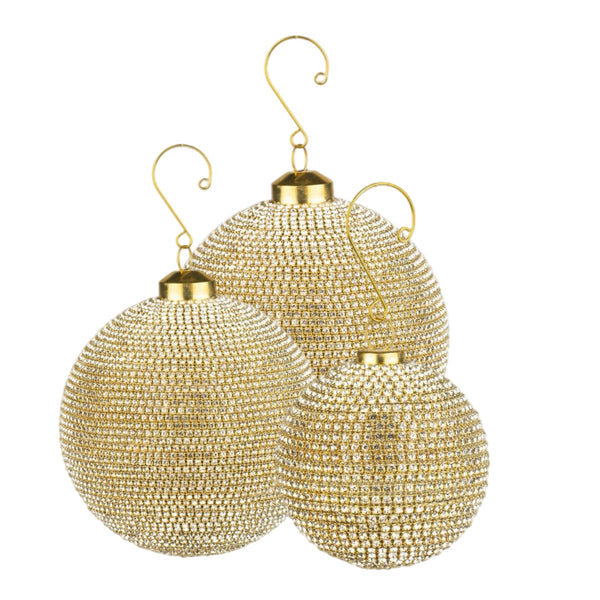 Assorted Gold Rhinestone Ball, INDIVIDUALLY SOLD