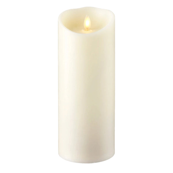 Assorted Ivory Flameless Pillar Candle, INDIVIDUALLY SOLD