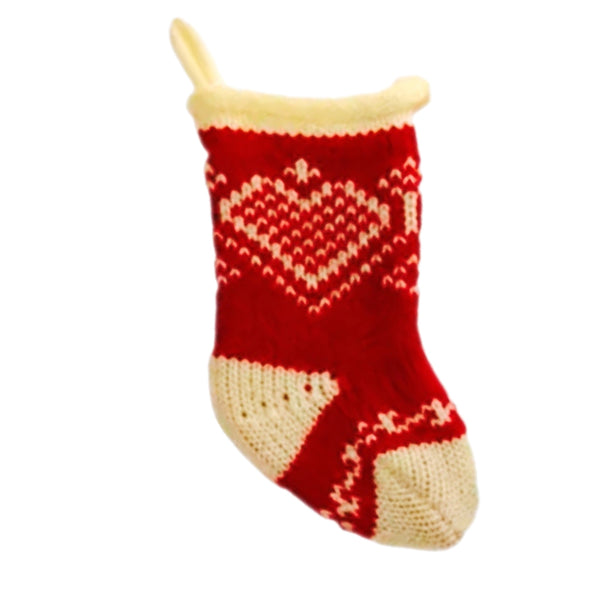Assorted 5" Mini Knit Stocking Ornament, INDIVIDUALLY SOLD