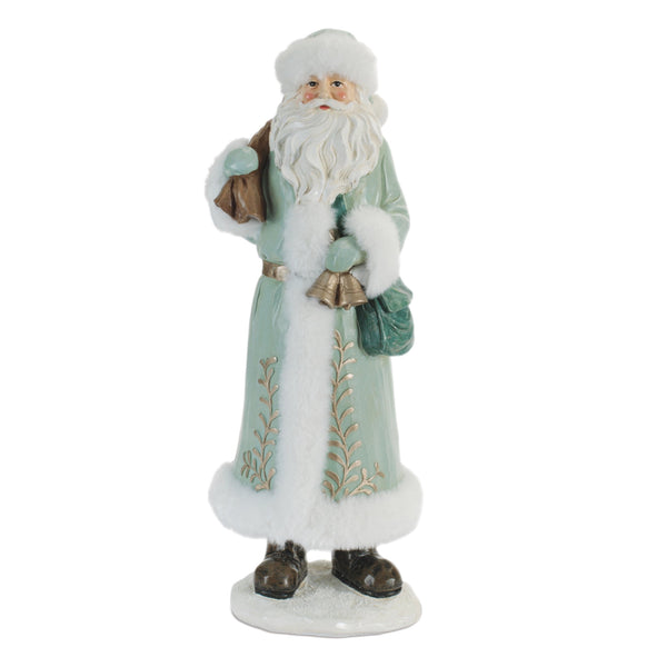 Assorted Santa In Mint Coat Figurine, INDIVIDUALLY SOLD