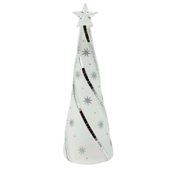 Assorted Swirl With Stars Tree Figurine, INDIVIDUALLY SOLD
