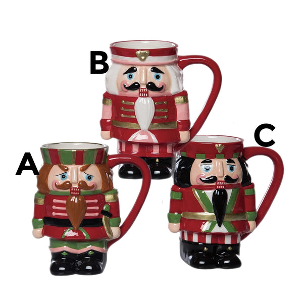 Assorted Nutcracker Mug, INDIVIDUALLY SOLD
