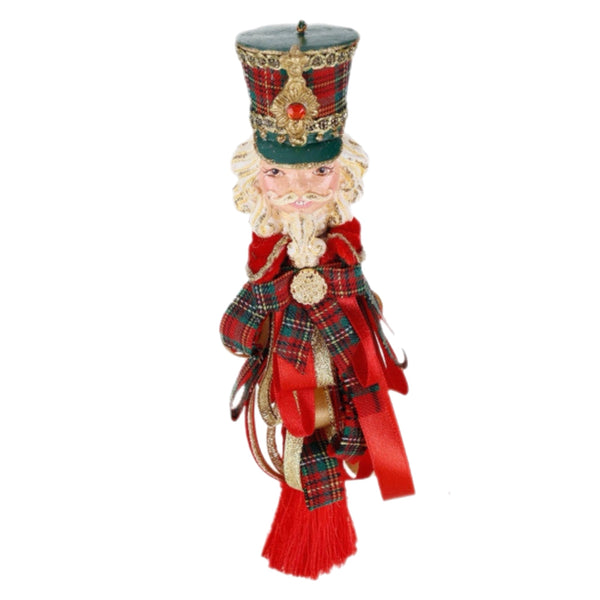 Assorted Nutcracker Head Tassel Ornament, INDIVIDUALLY SOLD