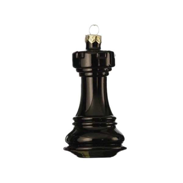 Assorted Black Chess Piece Ornament, INDIVIDUALLY SOLD