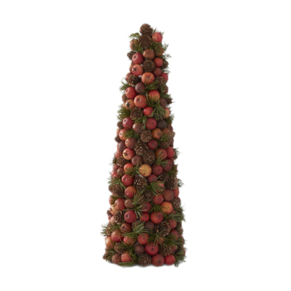 Assorted Orange & Pinecone Tree Figurine, INDIVIDUALLY SOLD