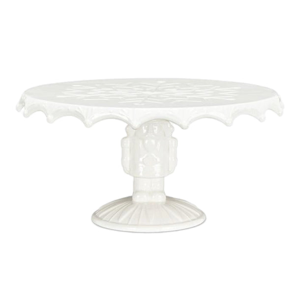 Assorted White Nutcracker Cake Stand, INDIVIDUALLY SOLD