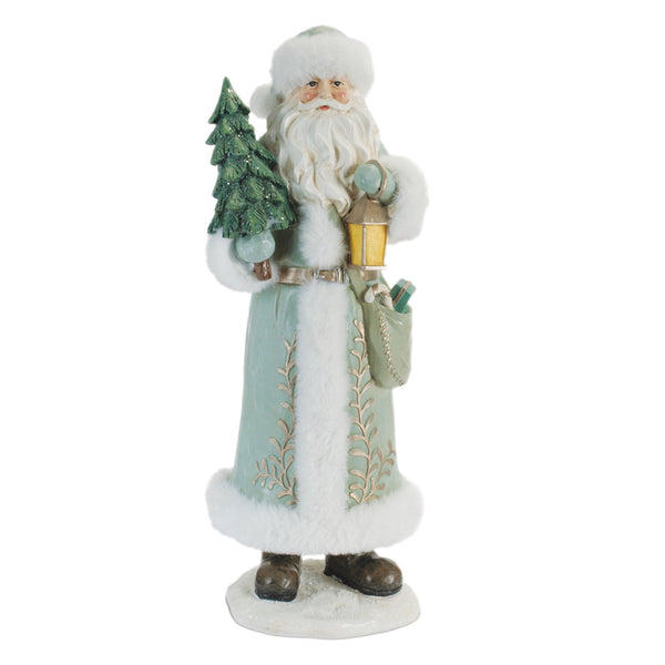 Assorted Santa In Mint Coat Figurine, INDIVIDUALLY SOLD