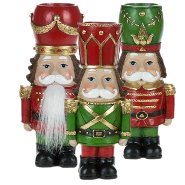 Assorted Nutcracker Tea Light Candle Holder, INDIVIDUALLY SOLD