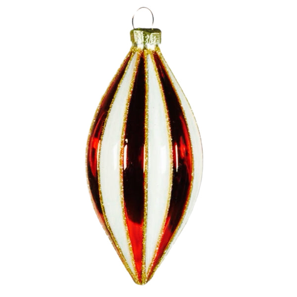 Assorted Red & White Striped Ball, INDIVIDUALLY SOLD