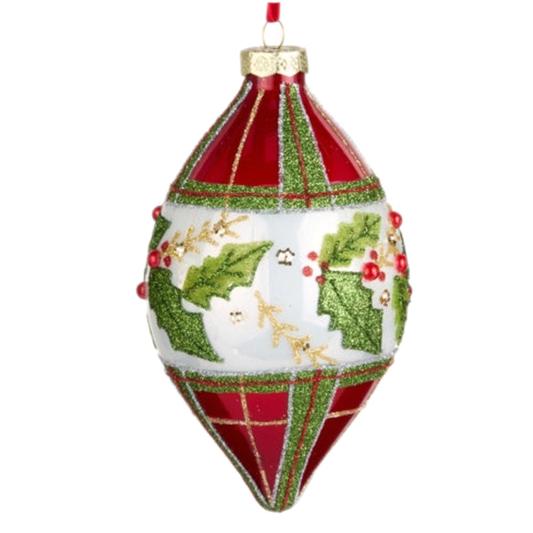Assorted Plaid & Holly Ball, INDIVIDUALLY SOLD
