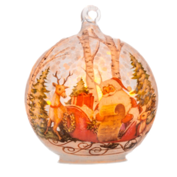 Assorted LED Santa Ball, INDIVIDUALLY SOLD
