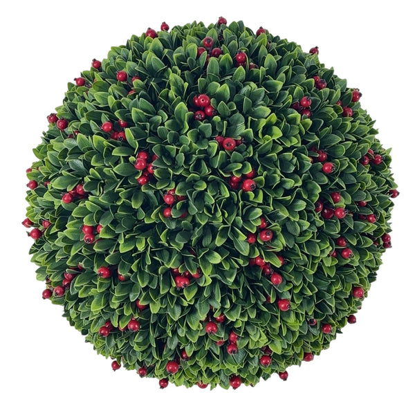 Assorted Boxwood With Berries Ball, INDIVIDUALLY SOLD