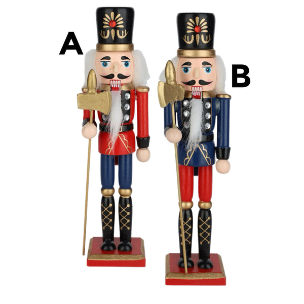 Assorted 8" Red & Blue Nutcracker, INDIVIDUALLY SOLD