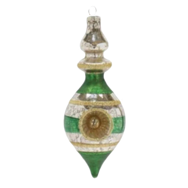 Assorted Green & Silver Reflector Ball, INDIVIDUALLY SOLD