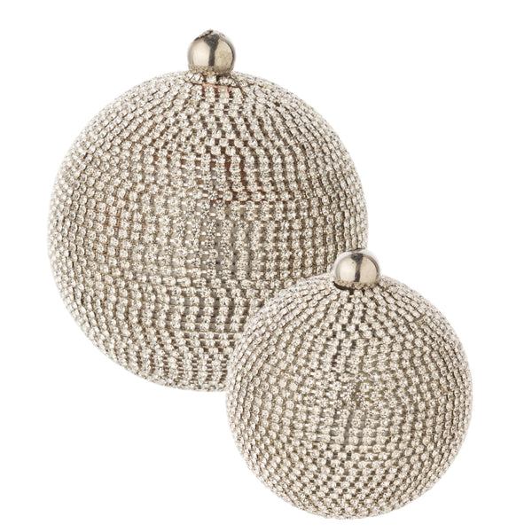 Assorted Silver Rhinestone Ball, INDIVIDUALLY SOLD