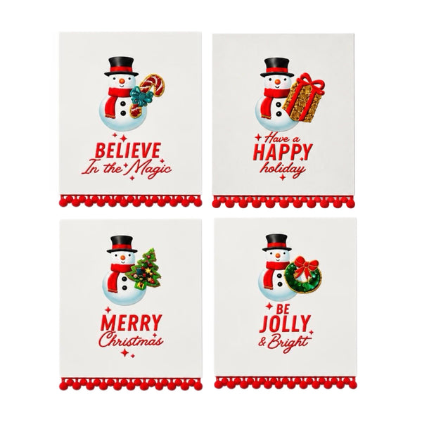 Assorted Snowman Tea Towel, INDIVIDUALLY SOLD