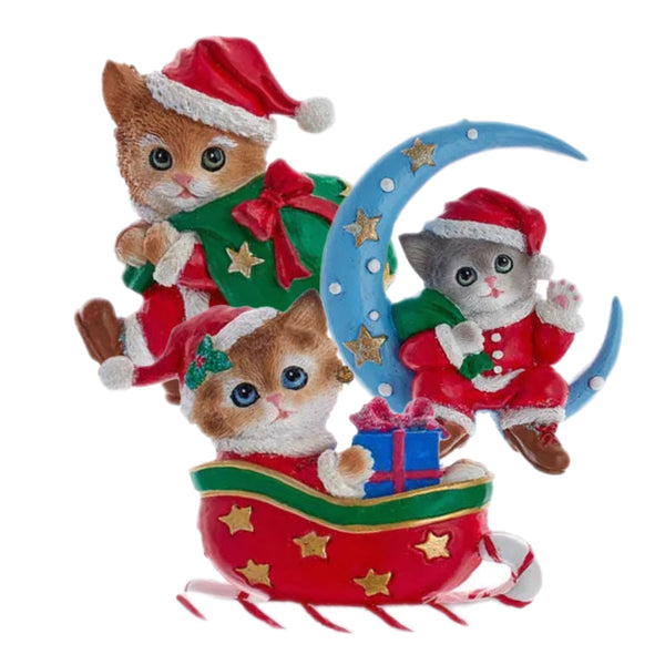Assorted Christmas Cat Ornament, INDIVIDUALLY SOLD