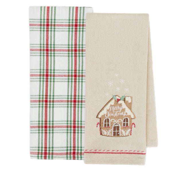 Assorted Gingerbread House Tea Towel, INDIVIDUALLY SOLD