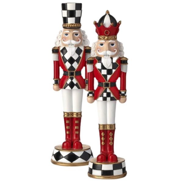 Assorted Checkered Nutcracker Figurine, INDIVIDUALLY SOLD