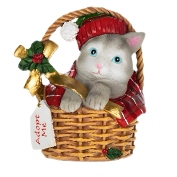 Assorted Christmas Cat Ornament, INDIVIDUALLY SOLD